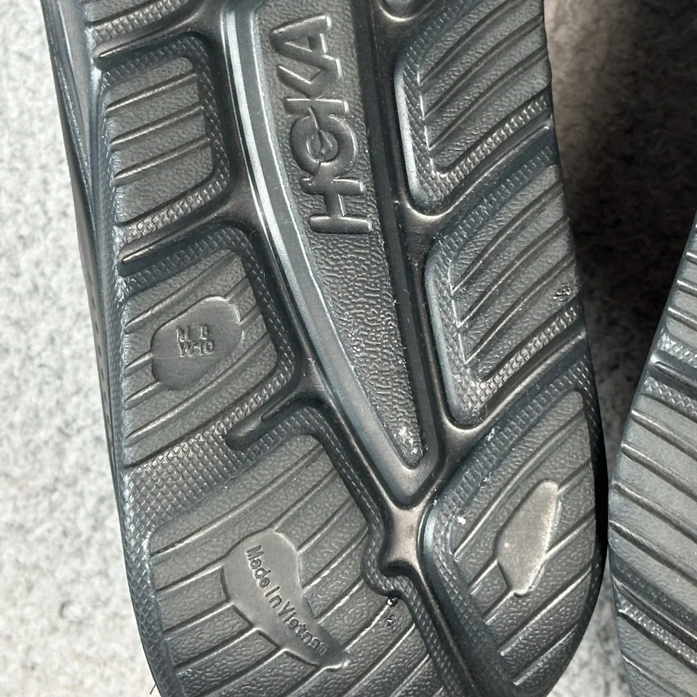 Hoka Ora Recovery Slide 3 Sandals Mens 8 Womens 10 Black Comfort Athletic Travel